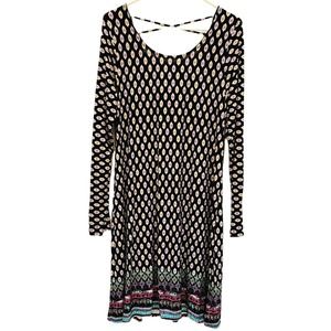 Loveappella Kasi Knit Dress Black Stitch Fix Casual Large NWT